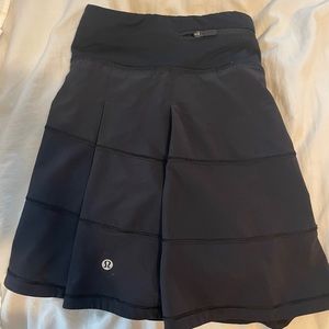 LuluLemon black Pace Rival Skirt Tall BARELY WORN